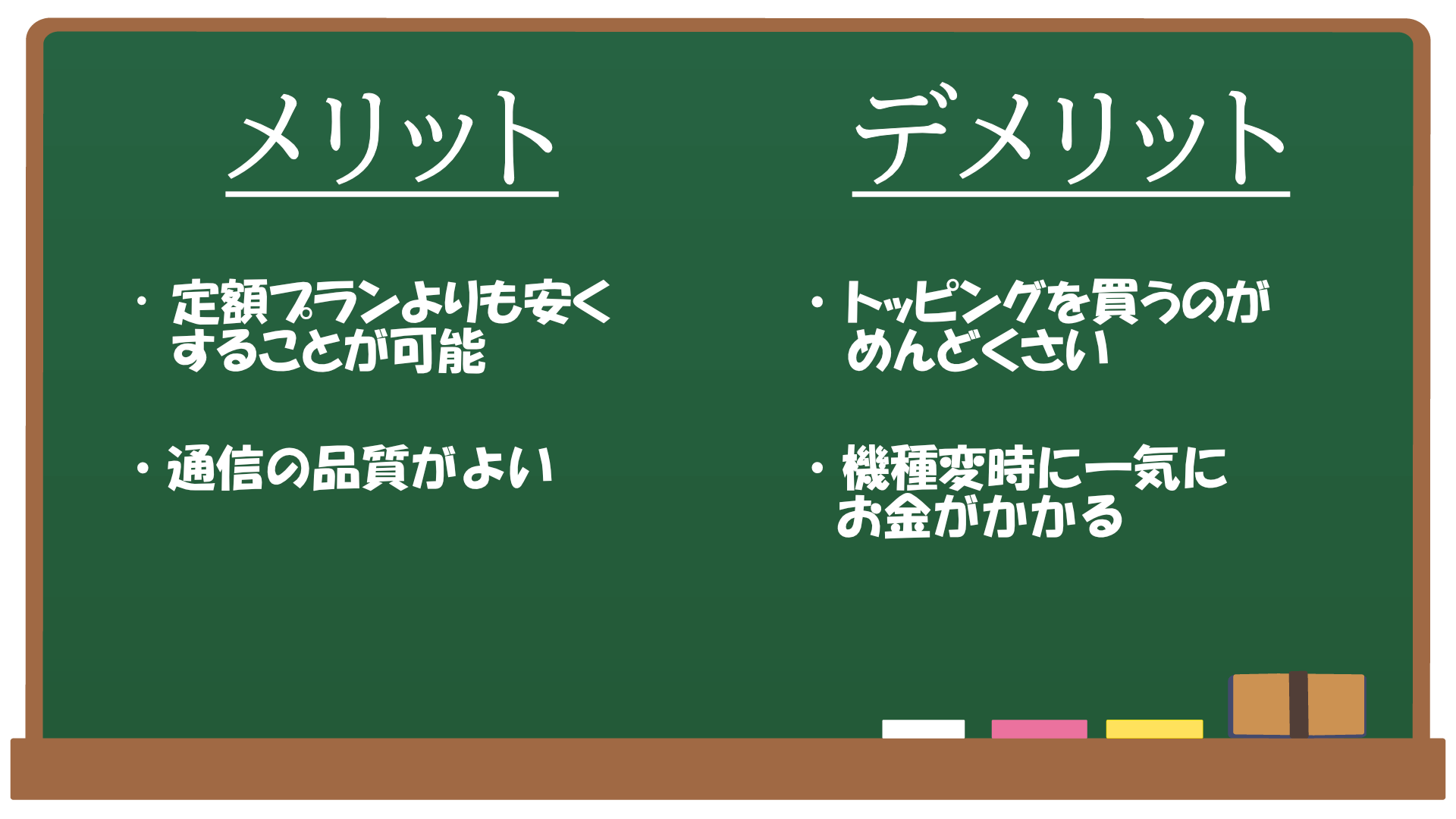 メリットデメリット